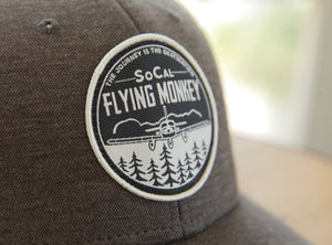 SoCal Flying Monkey Grey Embroidered Patch Hat